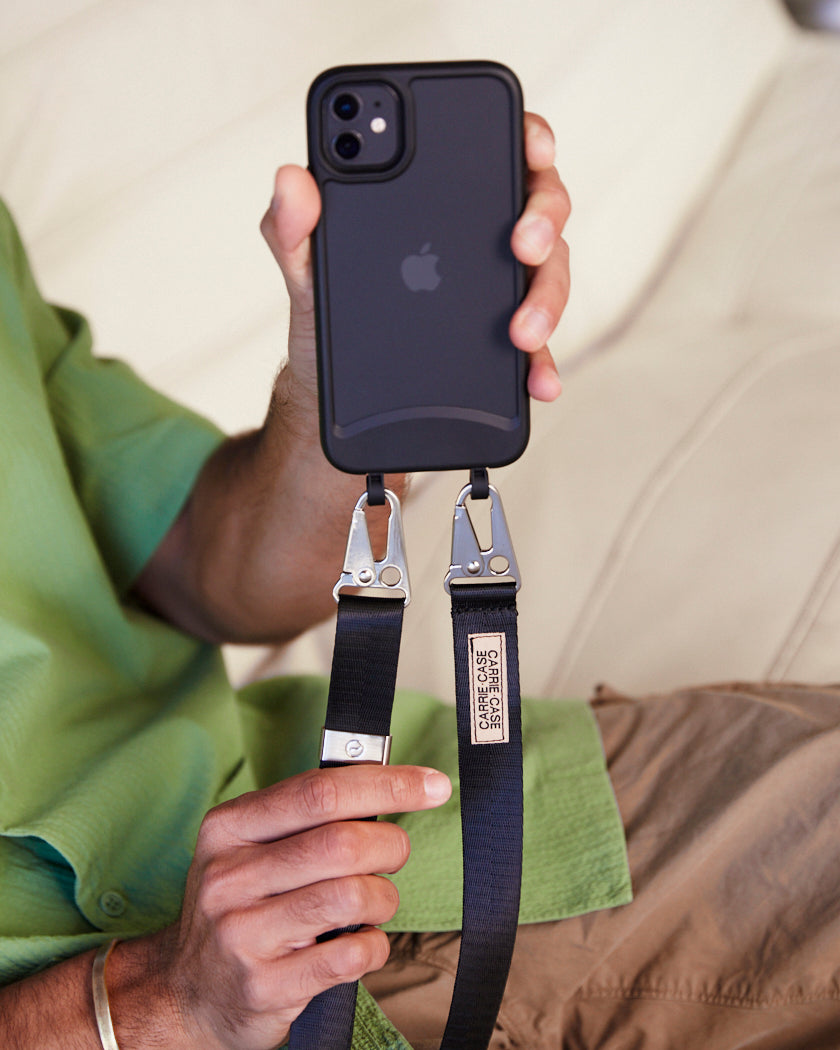 UTILITY LANYARD - BLACK/SILVER