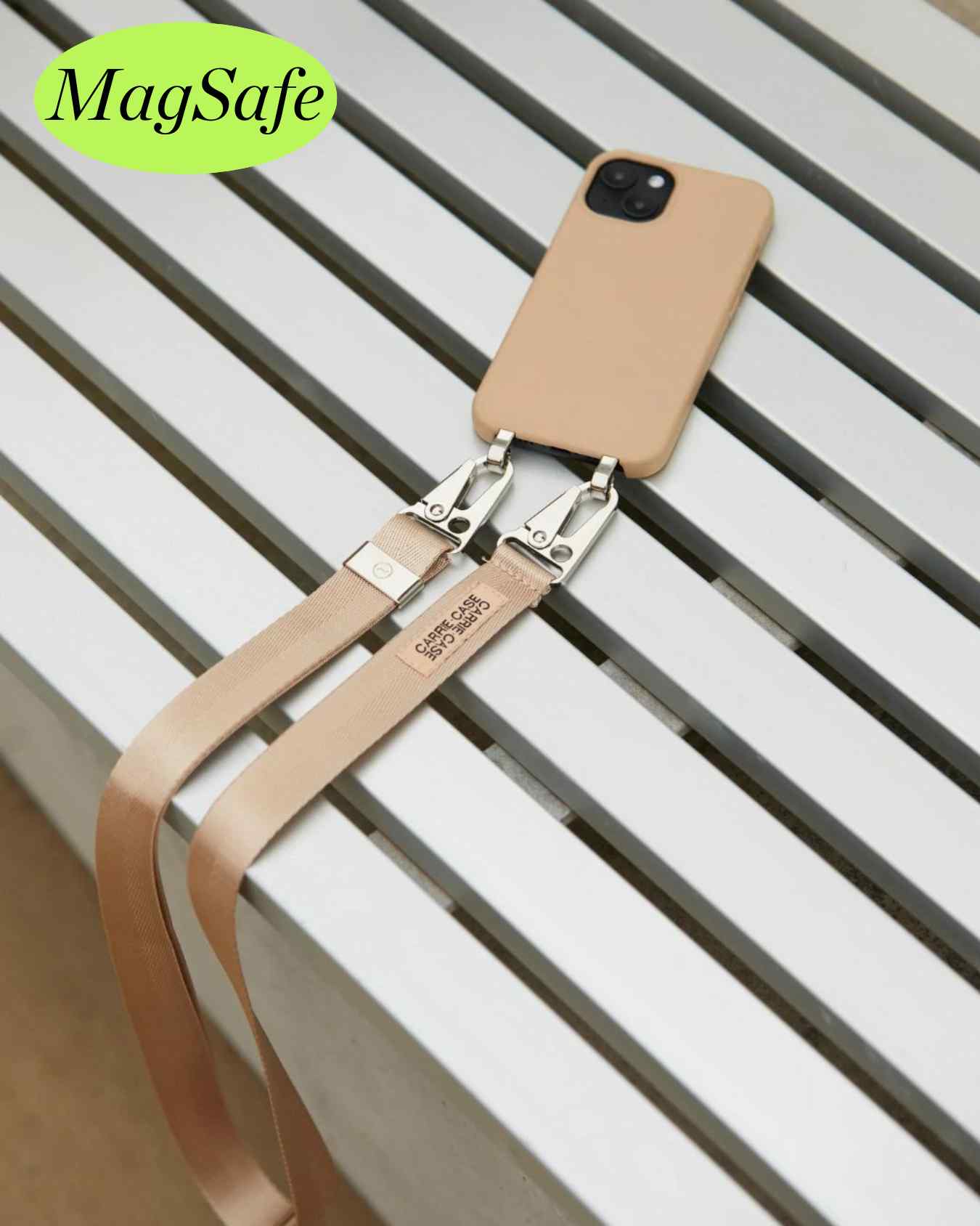 Bundle | MagSafe| Flexi Case Paperbark + Lanyard