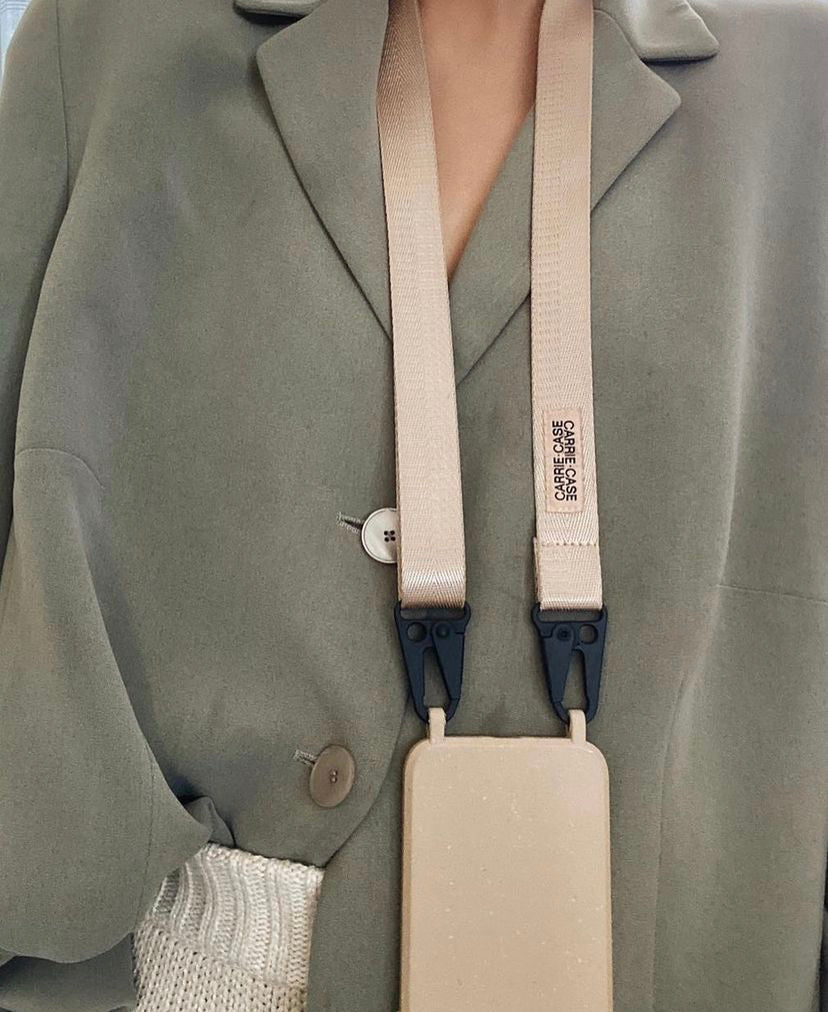 UTILITY LANYARD - PEARL/BLACK
