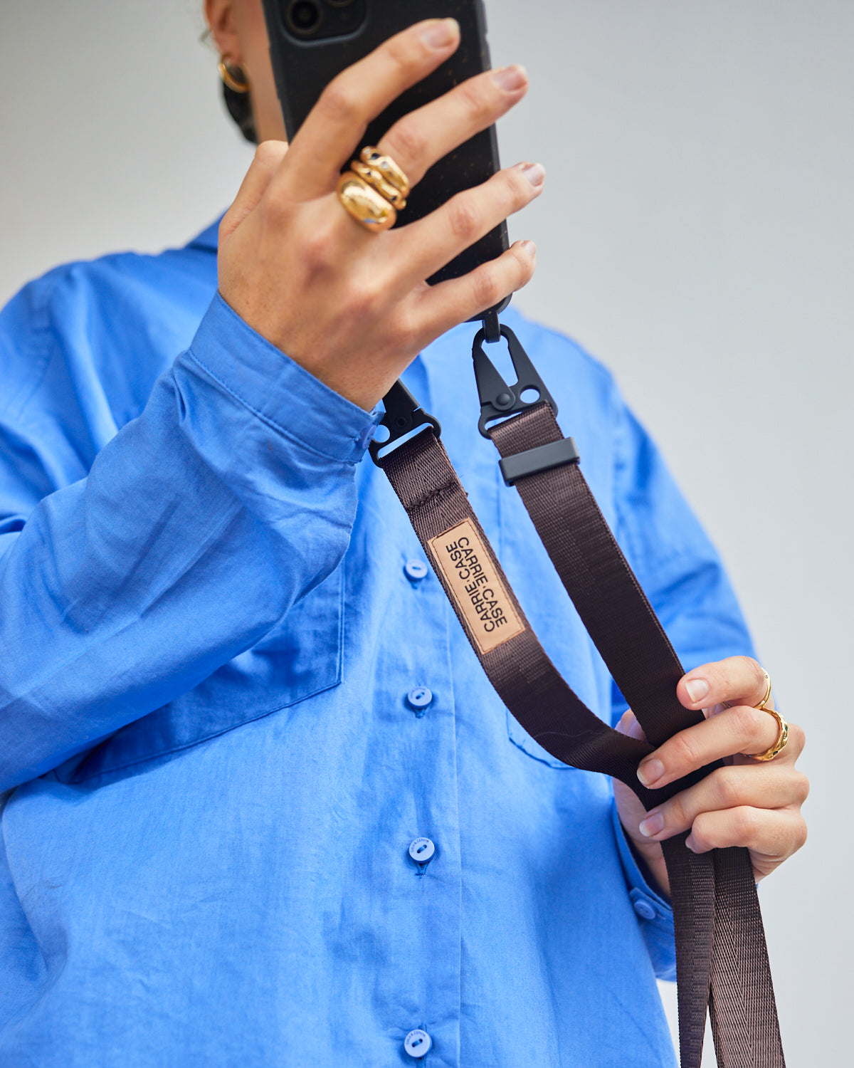 UTILITY LANYARD - CHOCO/BLACK